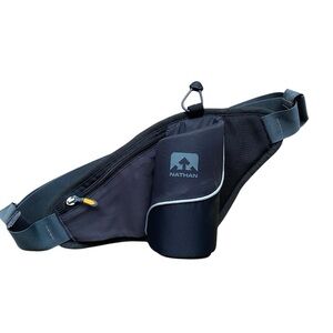 Nathan Crossbody Bottle Holder Padded Black Hiking Running Carry All Belt Bag